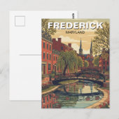 Carte Postale Maryland Frederick Historic District Travel (Devant / Derrière)