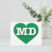 Carte Postale Maryland Green Heart - J'aime MD (Debout devant)