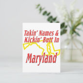Carte Postale Maryland - Kickin' Butt (Debout devant)