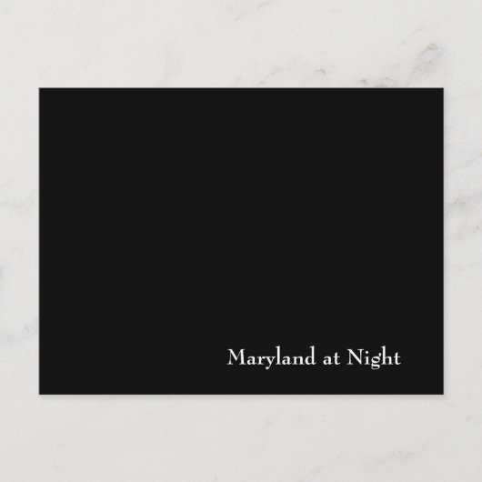 Carte Postale Maryland la nuit (Devant)
