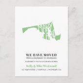 Carte Postale MARYLAND Nous avons proposé Nouvelle adresse Nouve (Devant)