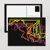 Carte Postale maryland pride flou (Devant / Derrière)