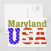 Carte Postale Maryland USA ! (Devant / Derrière)