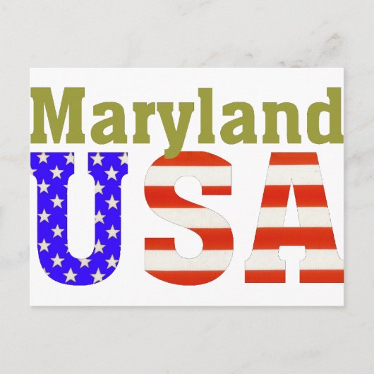 Carte Postale Maryland USA ! (Devant)