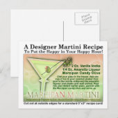 Carte postale Marzipan Martini Recette (Devant / Derrière)