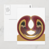 Carte Postale Masai Tribal Whirt Art Imprimer (Devant / Derrière)