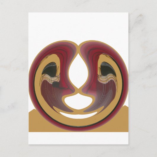 Carte Postale Masai Tribal Whirt Art Imprimer (Devant)