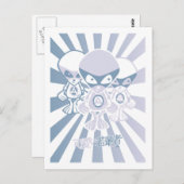 Carte Postale Mascot Alien (Devant / Derrière)