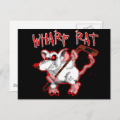 Carte Postale Mascotte de caricature de Wharf Rat (Devant / Derrière)