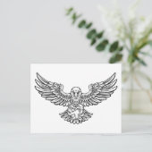 Carte Postale Mascotte Eagle de football américain (Debout devant)