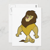 Carte Postale Mascotte - Lion Gold (Devant / Derrière)