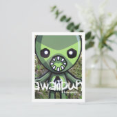 Carte Postale Mascotte Monster (Debout devant)