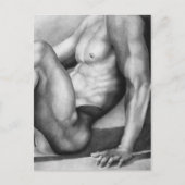Carte postale Masculine Art Modèle bodybuilder nu  (Devant)