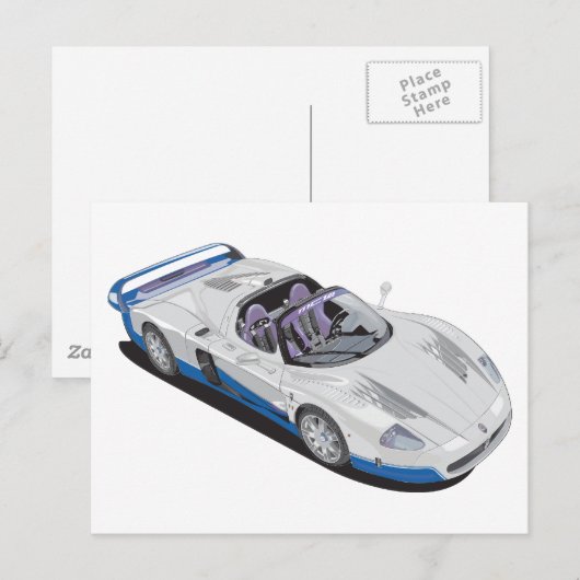 Carte Postale Maserati MC12 (Devant / Derrière)