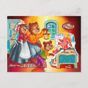 Carte Postale Masha et 3 ours