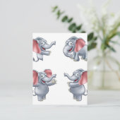 Carte Postale Masoct de dessin d'éléphant (Debout devant)