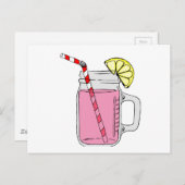 Carte Postale Mason de citron rose (Devant / Derrière)