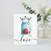 Carte Postale Mason Jar de l'amour (Debout devant)