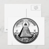 Carte Postale masonique (Devant / Derrière)