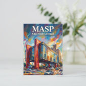 Carte Postale MASP Brésil (Debout devant)
