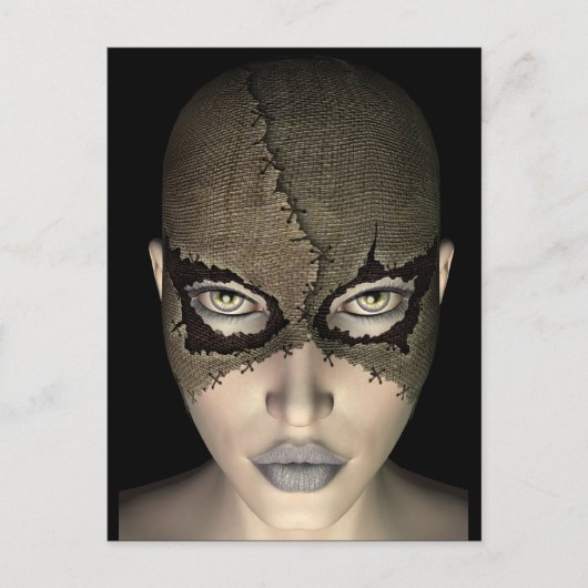carte postale masque (Devant)