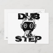 Carte Postale Masque à gaz Dubstep (Devant / Derrière)