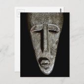 Carte Postale Masque africain (Devant / Derrière)