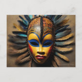 Carte Postale Masque africain (Devant)