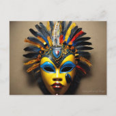 Carte Postale Masque Africain (Devant)