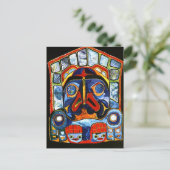 Carte Postale Masque amérindien (Debout devant)