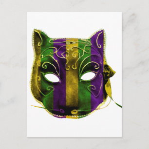 Carte Postale Masque Catwoman Mardi Gras