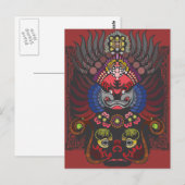 Carte Postale Masque chinois (Devant / Derrière)