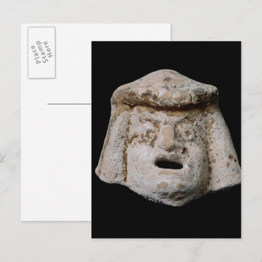Carte Postale Masque comique (Devant / Derrière)