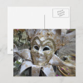Carte postale Masque de Bal Masqué Élégant (Devant / Derrière)