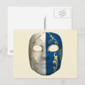 Carte Postale Masque de Carnaval (Devant / Derrière)