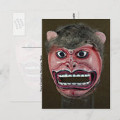 Carte Postale Masque de danse sous forme de singe (Devant / Derrière)