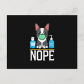 Carte Postale Masque de gel hydroalcoolique pour visage de Bosto (Devant)