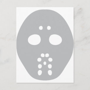 Carte Postale masque de hockey