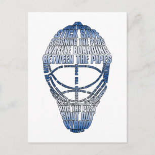 Carte Postale Masque de hockey