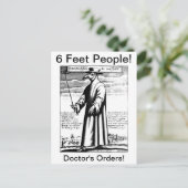 Carte Postale Masque de peste du docteur (Debout devant)