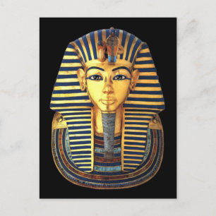 Carte Postale Masque de sépulture en or pur du pharaon Toutankha
