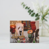 Carte Postale Masque d'Halloween et Figurines (Debout devant)