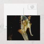 Carte Postale Masque d'or de Toutankhamon (Devant / Derrière)