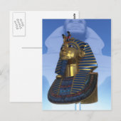 Carte Postale Masque du pharaon (Devant / Derrière)