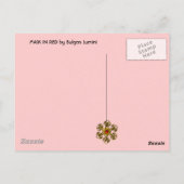 Carte Postale Masque en rouge Masques de Venise (Dos)