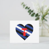 Carte Postale Masque Fierté (Debout devant)