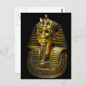 Carte Postale Masque funéraire Tuthankamen (Devant / Derrière)