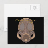 Carte Postale Masque gaz vapeur Thunder_Cove (Devant / Derrière)