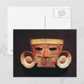 Carte Postale Masque humain, de Teotihuacan (Devant / Derrière)