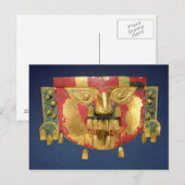 Carte Postale Masque Inca (Devant / Derrière)